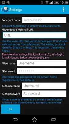 Roundcube android App screenshot 2